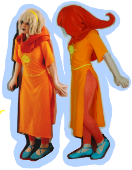 Homestuck Womens T Shirt Hood Vriska Serket God Tier Cosplay Costume Orange XS